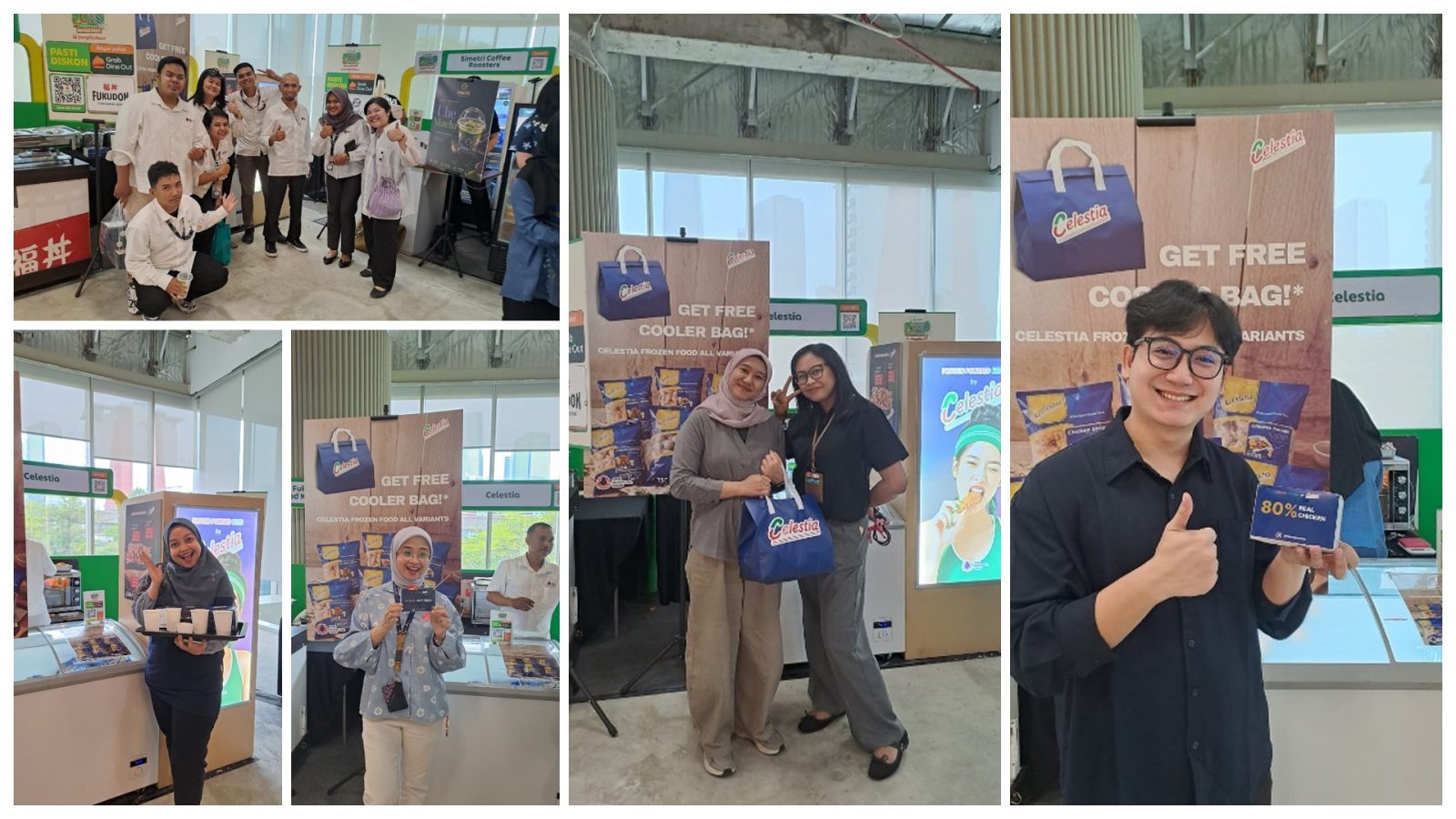 Suasana stan Celestia dalam PergiKuliner Office Bazaar di Tempo Scan Tower